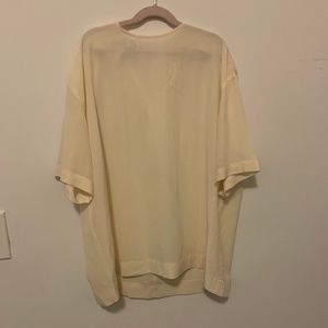 I.magin 100% silk boxy T-shirt style top M
